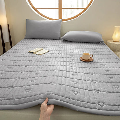 Class a Cotton Sandwich Mattr Soft Pad Home Bed Cover Dormi Single Double Bed Quilt All Seasons Universal