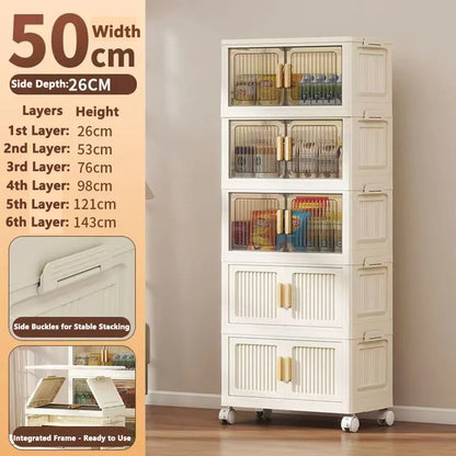 Large Capacity Multifunction Storage Cabinet Dustproof Wardrobe Folding Home Organization Solution