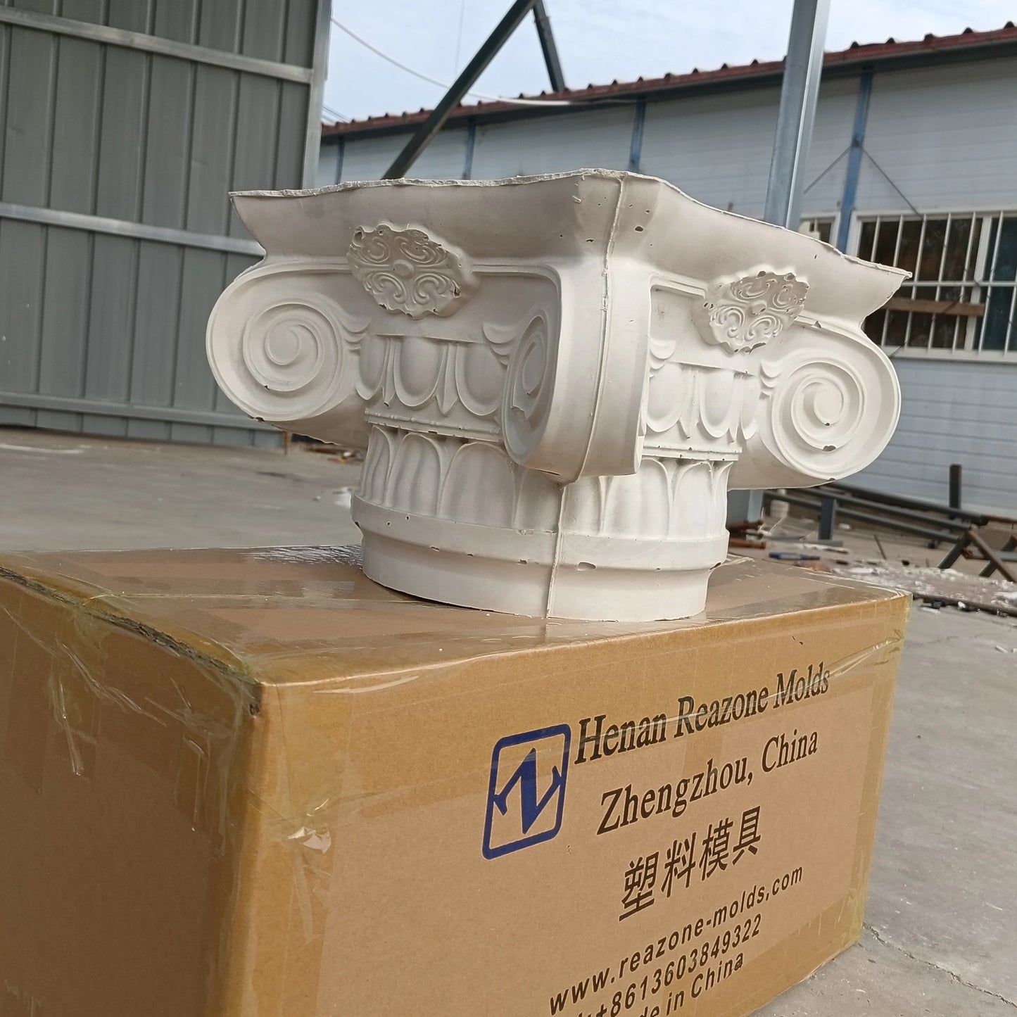 2025 new Roman column European column head round Roman column column head pillar foot mold European villa gate cement column dec