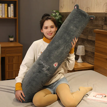 Large Size Cylinder Pillow Long Pillowcase Detachable Waable Soft Cute Bed Pillow Women's Sle Modern Simple Home Fabric