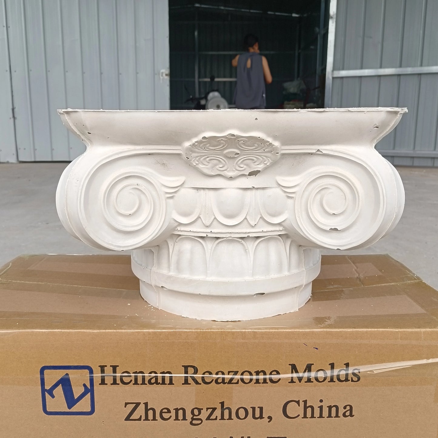 2025 new Roman column European column head round Roman column column head pillar foot mold European villa gate cement column dec
