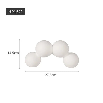 Nordic White Vases Living Room  Home Decor Room Decor Pottery And Porcelain Vases For Artificial Flowers Decorative Figurines