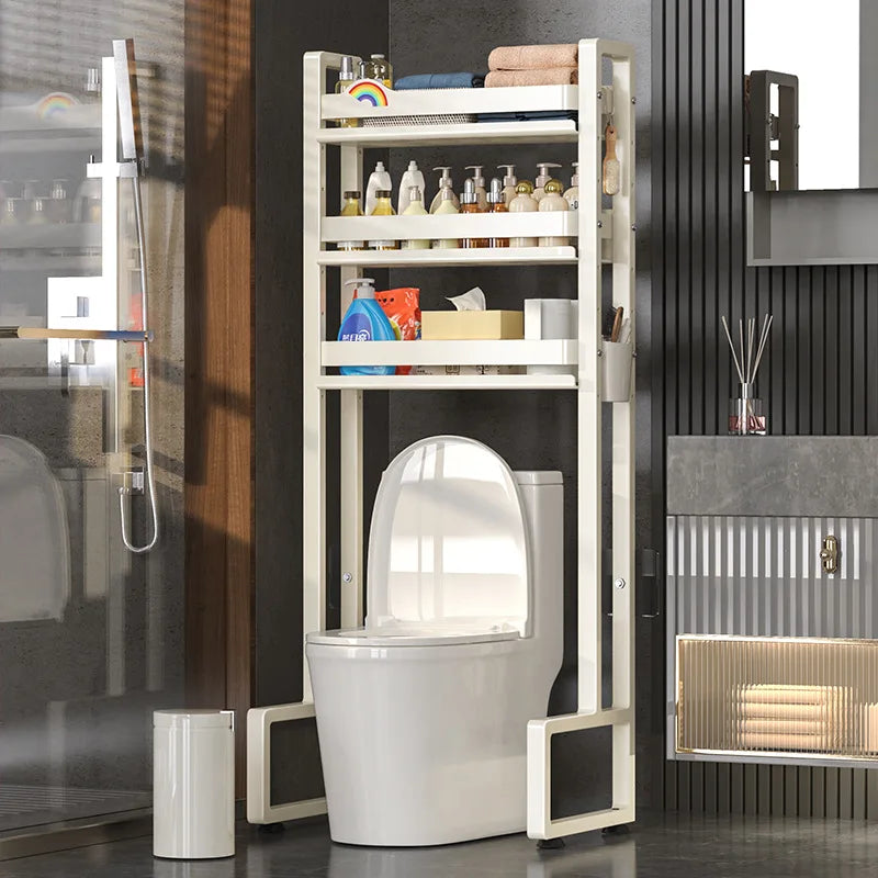 Cabinet Bathroom Standing Holder Over The Toilet Storage Rack Balcony Floor Toilet Rack Multi-Functional Toilet Simple Storage