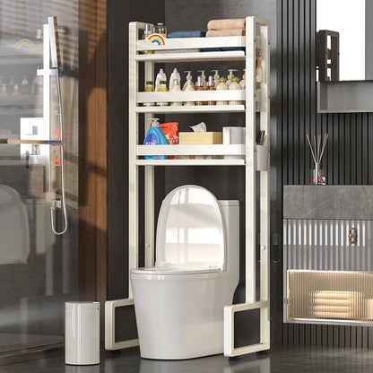 Cabinet Bathroom Standing Holder Over The Toilet Storage Rack Balcony Floor Toilet Rack Multi-Functional Toilet Simple Storage