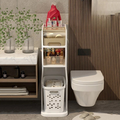 Bathroom Crack Storage Shelves Multifunctional Organizer Shelf Removable Organizers Rack Racks with Wheels Bathroom Furniture