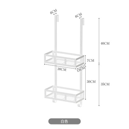 Space-Efficient Simple Bathroom Hanging Basket Non-Punching Shower Gel And Shampoo Storage Drain Water Rack for Bathroom Organiz
