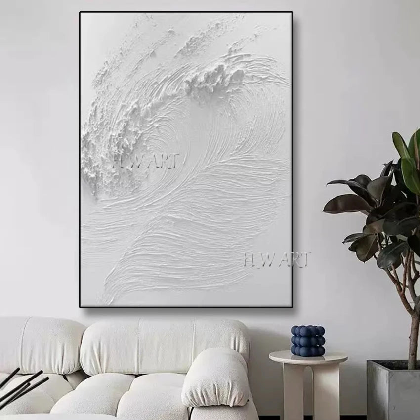 100% Handpainted Oil Painting On Canvas Thickness Knife Abstract Painting Wall Art Pictures for Home Decor Frameless