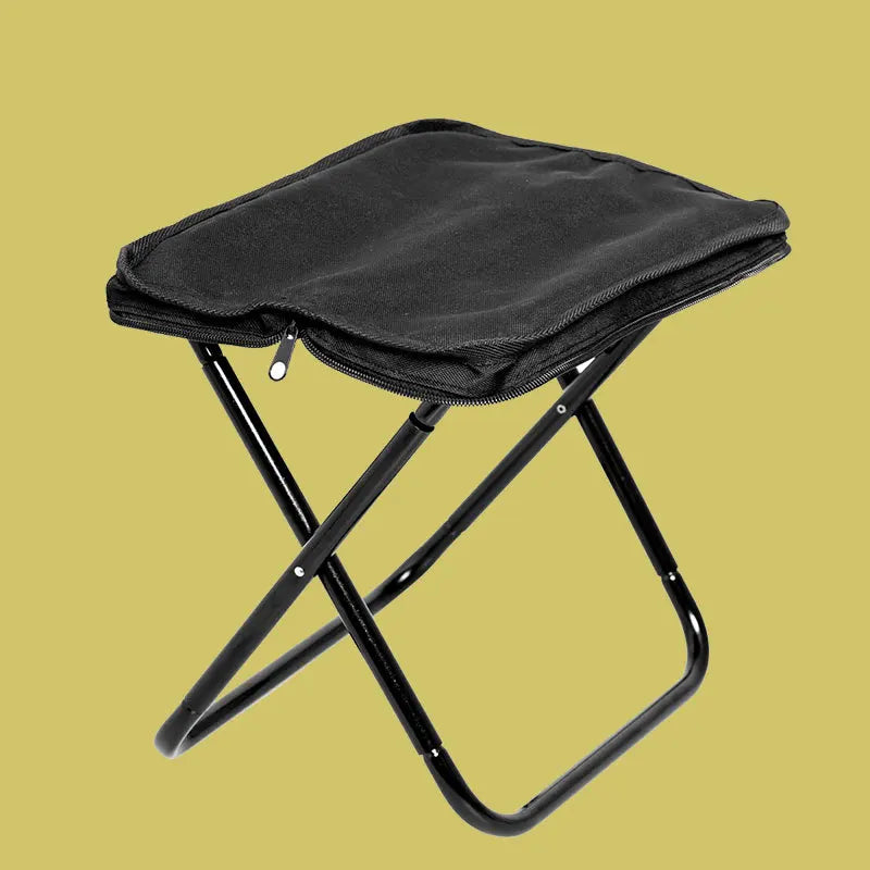 foldable fishing stool Outdoor Camping sturdy travel aluminum tube stool