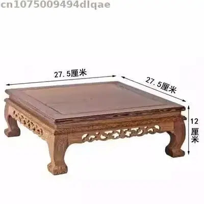 Miniature Wood Table, Natural Solid Wood Base for Diorama, Dollhouse, Model Displays, DIY Crafts, Home Decor Tea Sets Pedestal