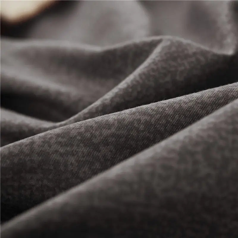 Korean Bed Skirt Bedding Sets with Ruffled Edges Thickened Princess Brushed Quilt Kit Solid Skin-Friendly Breathable Bedclothes