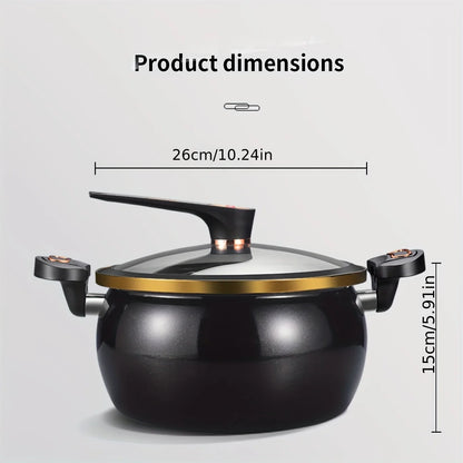 Home Use Multi-Functional Large Capacity 1.85 Gallon 10.24 Inch Non-Stick Pot Suitable for Induction Cooker And Gas Stove