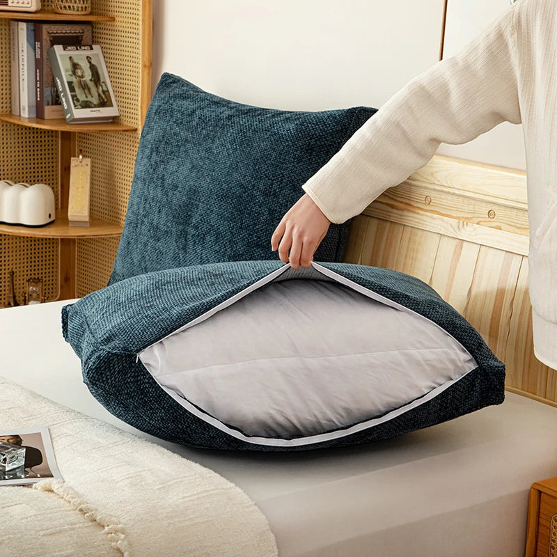 Back Cushion Cat Scratch chenille Bed Headboard Cushion Tatami Wall Big Backrest Bedroom Bed Anti-Collision