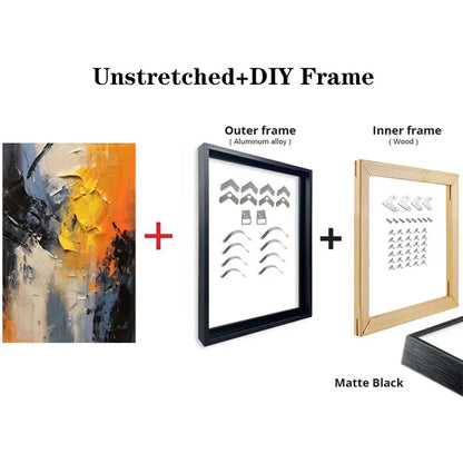 Original Hand-Painted 3D Texture Wall Art for Living Room And Bedroom Unique Gift Idea