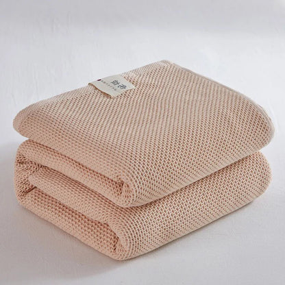 Plaid Cotton Blanket for Bed Waffle Plaid Bedspread for Single Queen King Bed Sofa Blankets Throw Sofa Cover Sheet Summer Quilt