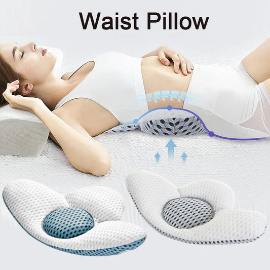 Waist Pillow Special Lumbar Support Cushion Adjustable Height Sleep Lumbar Pillow Soft Comfortable Memory Cotton Bed Cushion