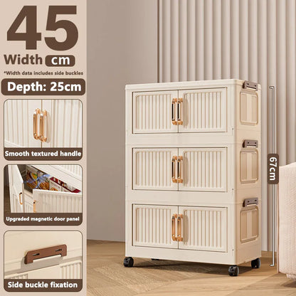 Storage Cabinet Installation Free Storage Cabinet Baby and Kidsren's Clothing Storage Box Snack Plastic Foldableing Storage Cabinet Folding Storage Cabinet Organizer