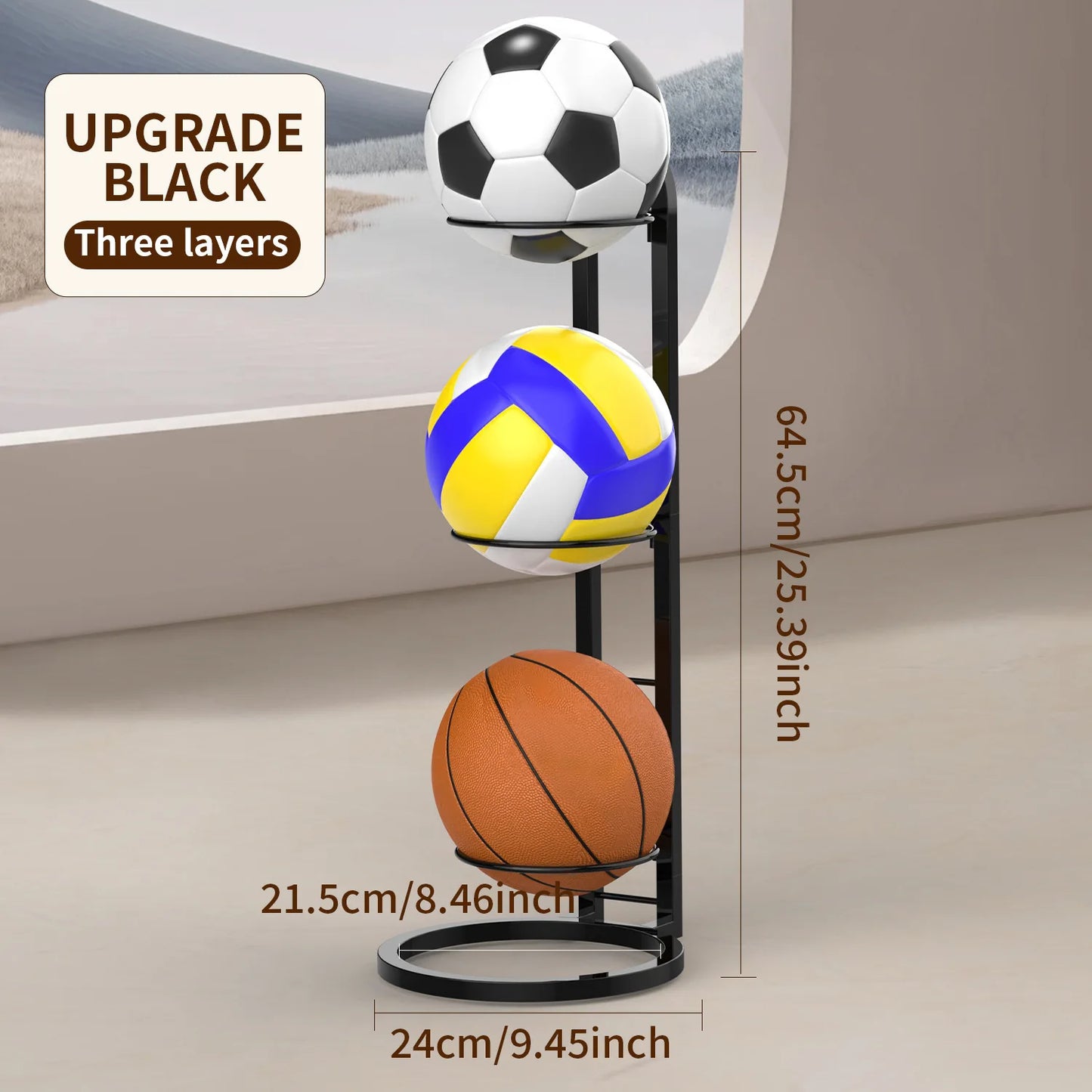 Indoor Children Basketball Storage Rack Put Ball Football Storage Basket Placed Rack Kindergarten Volleyball Stand Holder Space