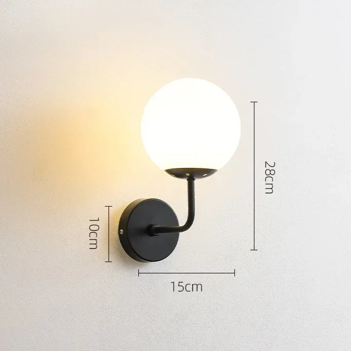 Simple Modern Living Room Background Lamp Bedroom Bedside Lights Minimalist Creative Corridor Wall Lamp