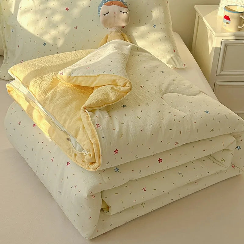 Summer Pure Cotton Quilts Blankets Bedroom Soft Cool Air Conditioner Quilt Comforter Bedspread Twin Queen King Bedding Quilts