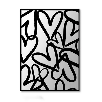 Wall Modern Painting Abstract Art Painting Nordic Style Images Calligraphy Room Decorations Calligraphy Indoor Creativie Design