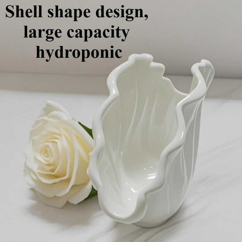 Nordic Vases Modern Home Decoration Vases Ceramics Elegant Room Ornaments Aesthetic Luxury Decor Home Hydroponics Vases