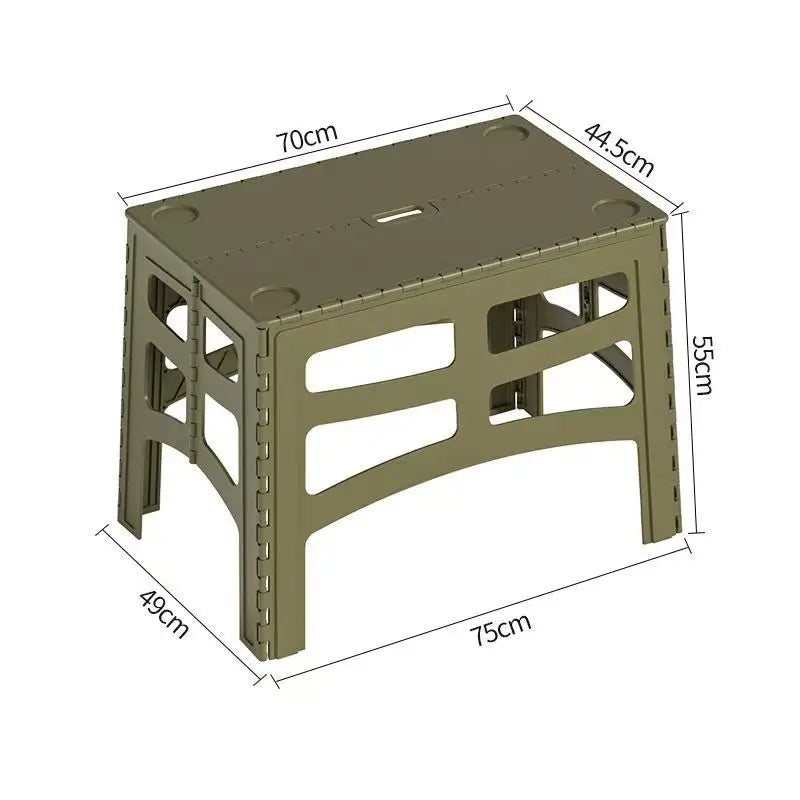 Portable Plastic Folding Camping Table, Lightweight Table Nature Hike Car Travel Picnic Mini Coffee Tables, Outdoor Camping Gear