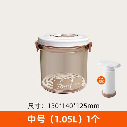 Vacuum storage box sealed grain tank household fresh-keeping box refrigerator drainable food storage container Kitchen Organizer