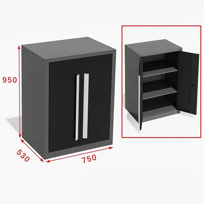 Sturdy Metal Tool Storage Cabinets: Drawer + Single/Double Door Units For Organizing Mechanic Tools In Workshops/Garages