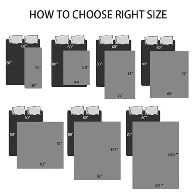 Waterproof Bedspread Pets Dog Cat Kids Urine Pad Bed Sheet Cover Quilted Mattress Pads Washable Mattress Protector Covers Solid