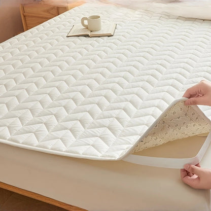 Thin Mattress Protector Slip-Resistant Cotton Bedding Cover Dirt-Proof Soft Pad for Home Dorm Bed Topper