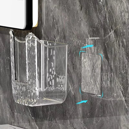 Bathroom Non Perforated Wall Mounted Wet Tissue Storage Box with Large Opening and Strong Load-bearing Capacity Storage Boxes