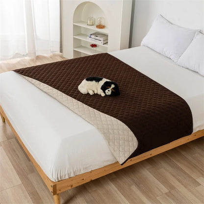 Waterproof Bedspread Pets Dog Cat Kids Urine Pad Bed Sheet Cover Quilted Mattress Pads Washable Mattress Protector Covers Solid