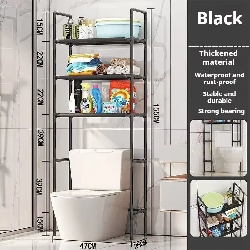 Storage Shelf For Bathroom Space Washing Machine Rack Saver Over Toilet Rack For Bathroom Floor Home Organizer Clearance Sale