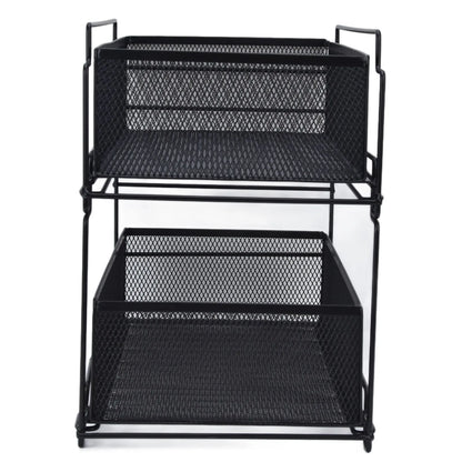 Kitchen Storage Drawer Basket Rack Kitchen Shelf Sliding Under Sink Drawer Multi Functional Shelf Desk Cabinet Organizer