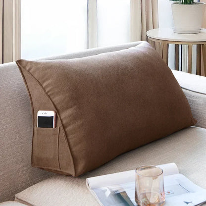 Headboard Wedge Pillow Bed Sofa Rest Reading Pillow Bolster Triangular Pillow Sitting in Bed-Backrest Positioning Support