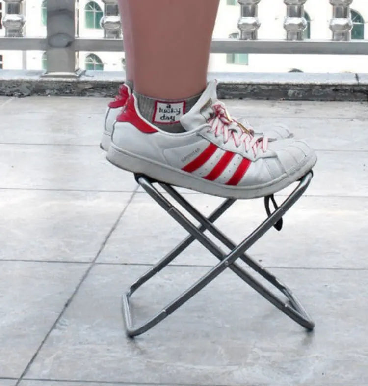 foldable fishing stool Outdoor Camping sturdy travel aluminum tube stool