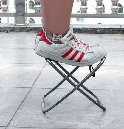 foldable fishing stool Outdoor Camping sturdy travel aluminum tube stool