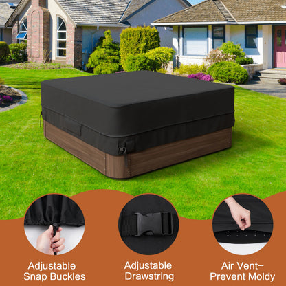 600D Oxford Hot Tub Dust Cover Cap swimming pool Waterproof Anti-UV Outdoor Warm Spa Hotspring Anti-Fall Leaves Snow Dust Cover