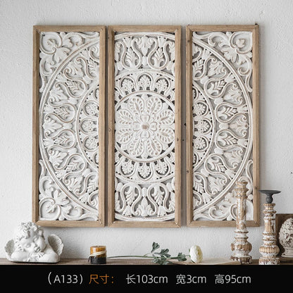American retro wall pendant Bohemian relief porch wall decoration French background wall