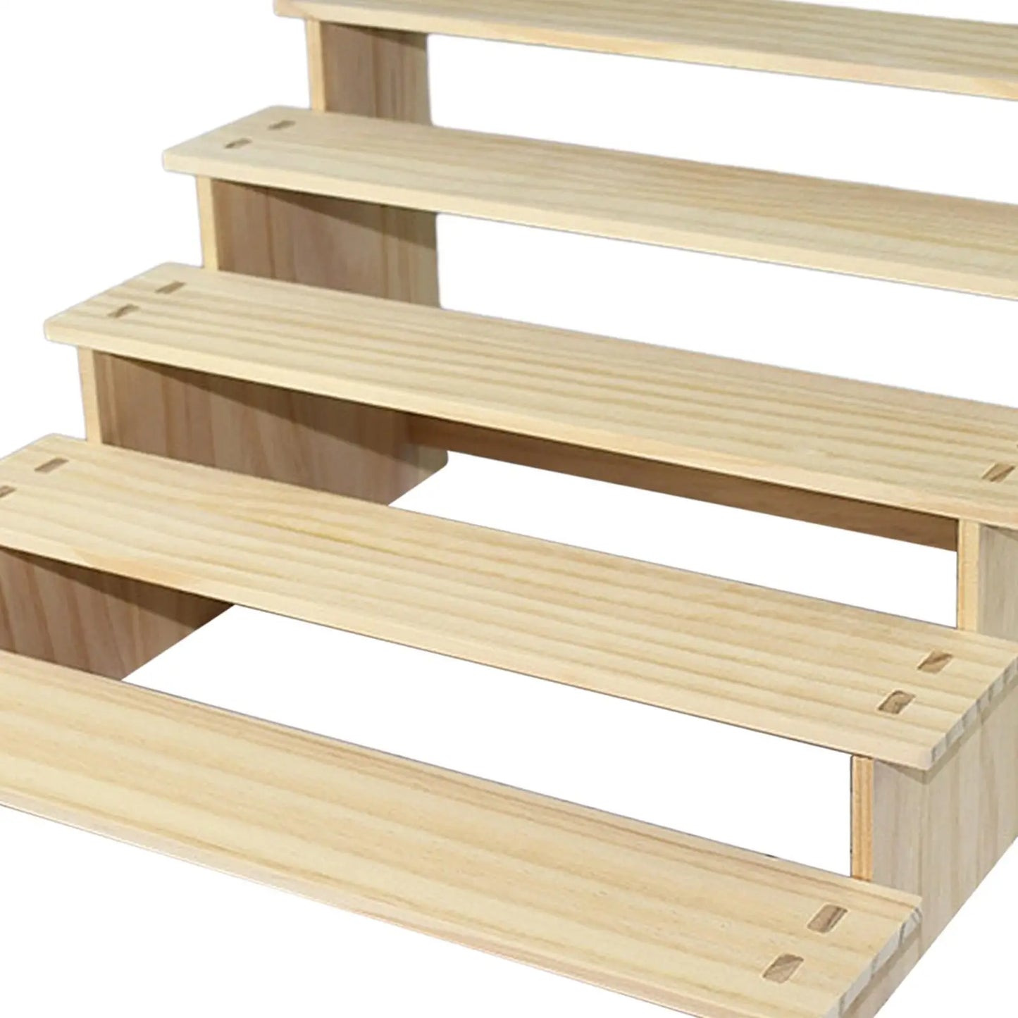 Wood Display Shelf Collectibles Display Stand Storage Durable Showcase Fixtures