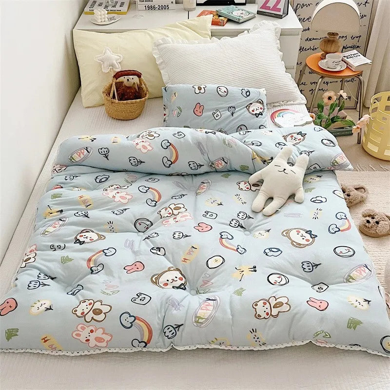120x150cm Baby Quilt Blanket Four Season Kids Sleeping Blanket Washable Home Nursery School Children Blanket Quilt Bedding
