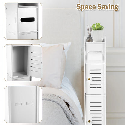 Bathroom Storage Cabinet Floor To Ceiling Toilet Side Shelf Multilayer Storage Cabinet Spacesaving Large Capacity Organize Shelf