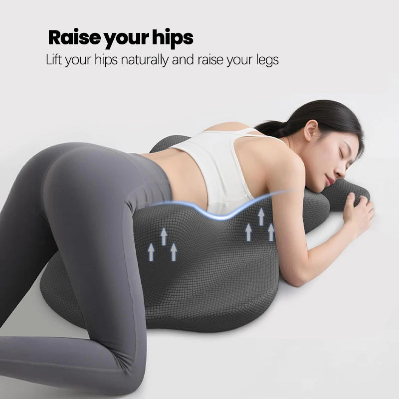 Reading Pillow for Bed Lying Leaning and Prone Ergonomic Memory Foam Bed Wedge Pillow for Headboard Chin & Back Support Pillows
