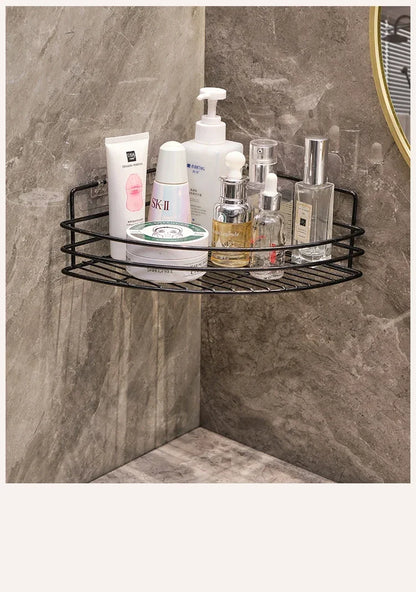 Bathroom storage rack Triangle storage rack Shower corner wash basin wall mounted skincare product storage rack household items