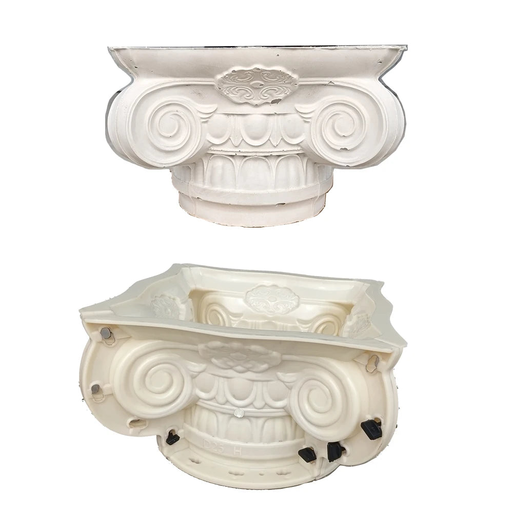 2025 new Roman column European column head round Roman column column head pillar foot mold European villa gate cement column dec