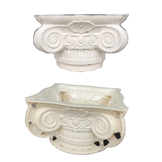 2025 new Roman column European column head round Roman column column head pillar foot mold European villa gate cement column dec