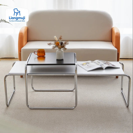 Stainless Steel Simplicity Coffee Table Modern Design Metal Unique Coffee Table Advanced Sense Nordic Mesa Centro Home Furniture