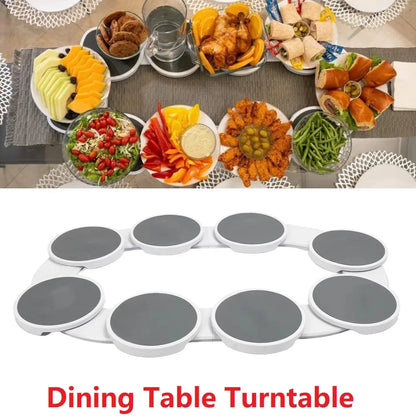 Kitchen Dining Table Turntable Kitchen Countertop Turntable 360 Degree Rotation Versatile Heat Resistant for Rectangular Table