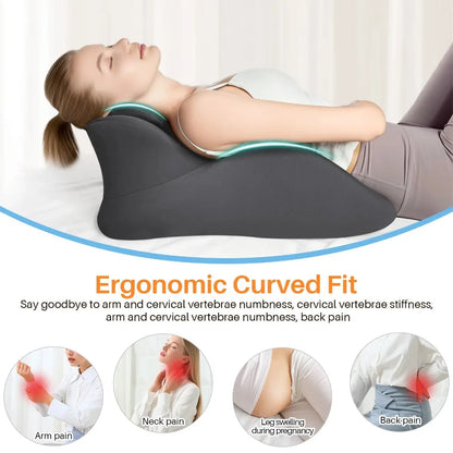 1Set Memory Foam Ergonomic Prone Pillow Multi-Positional Wedge Pillow WithRemovable Cover Couple Bed Pillow  Massage Bed