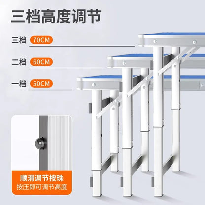 Outdoor folding table stall night market portable simple outdoor camping table household aluminum alloy writing table